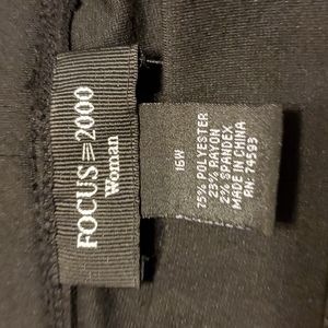 Lane Bryant Black leggings,solid Pointe knit fabric in black.